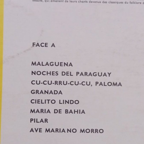 Los Paraguayos 3 vinyl record used
