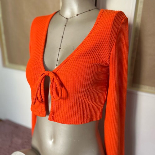 Orange jacket H&M like new, size XS