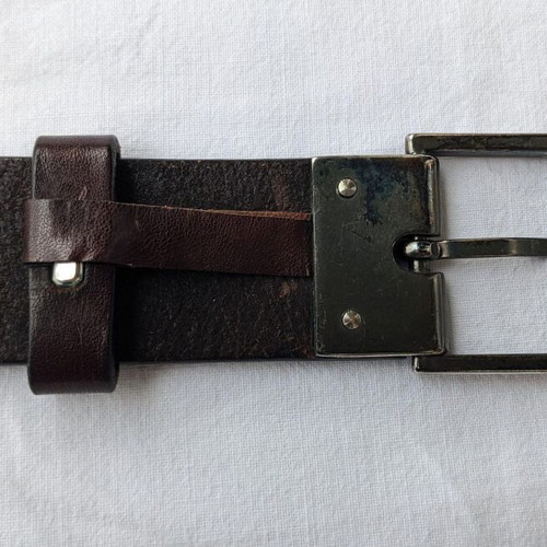 Trussardi men's leather belt used brown, size 95