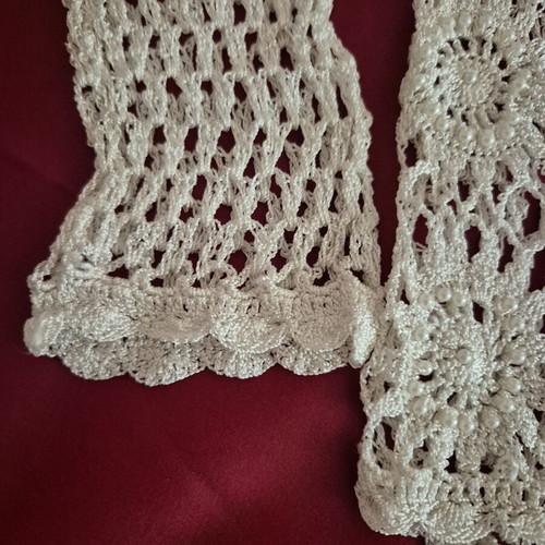 Handmade cardigan like new, white, one size