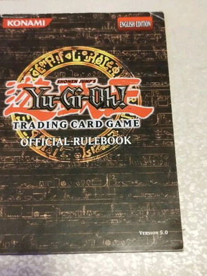 Official Rulebook Yu-Gi-Oh like new, instruction booklet from early generations