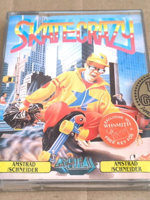 Skate Crazy (Gremlin) Amstrad Disk like new, complete in box