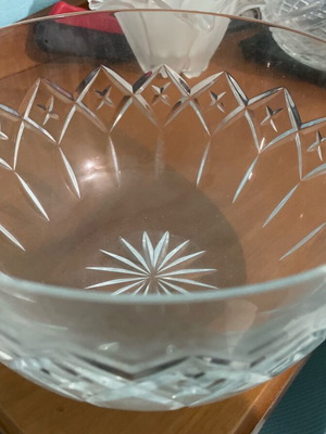 Crystal bowl like new 21x12 cm, 2 kg