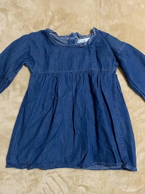 Denim dress for 3-year-old girl used