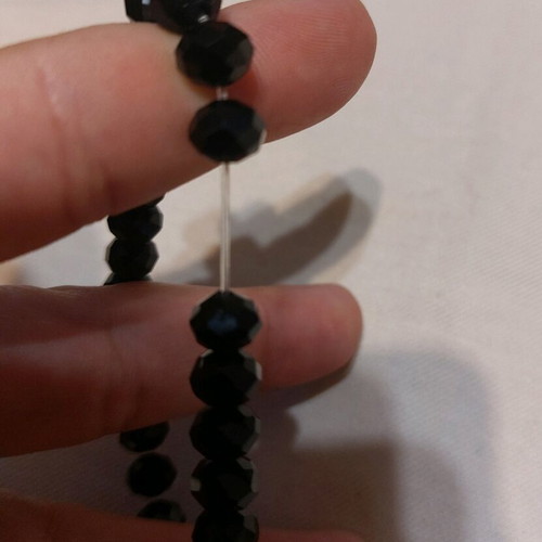 Glass bead bracelets like new, set of 3 pieces