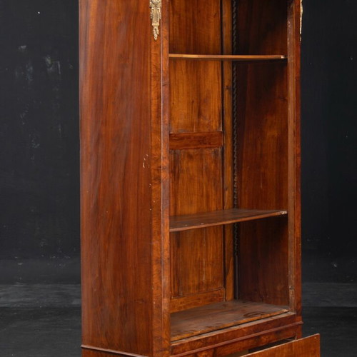 French display cabinet like new, walnut