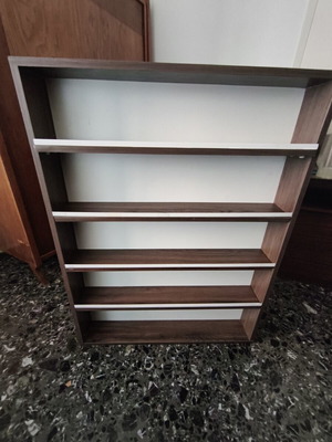 Wall Shelf Dark Brown 1.08x0.80x0.13 m New with Removable Shelves