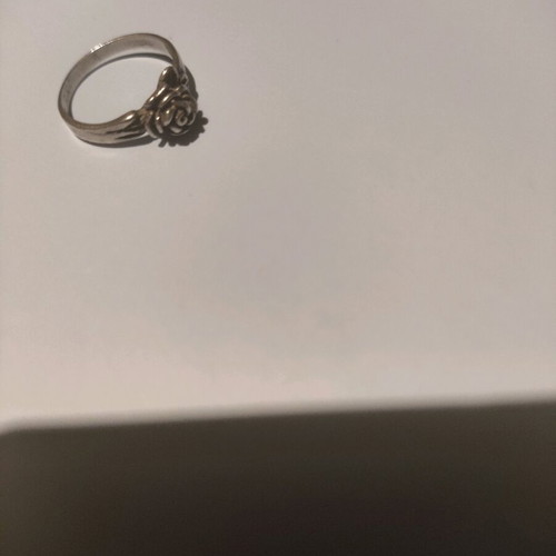 Silver rose ring new, unused
