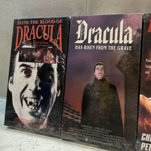 Christopher Lee Dracula Collection VHS new, English without subtitles
