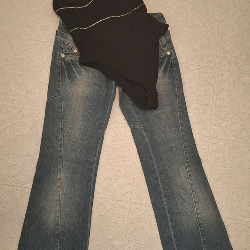 Gizia pants set with original Swarovski and Tally Weill bodysuit used
