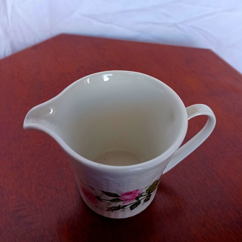 Pontesa porcelain milk jug used with pink roses