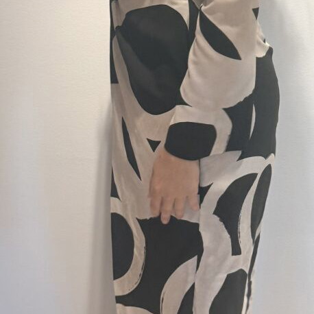 Zara dress like new, black and white, size S
