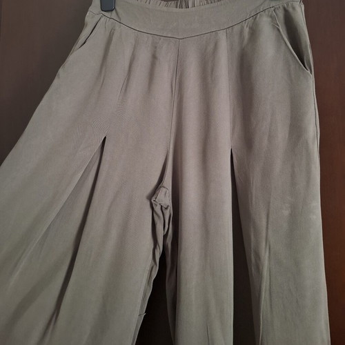 Infinity Collection khaki pants used, 100% viscose, sizes S-M