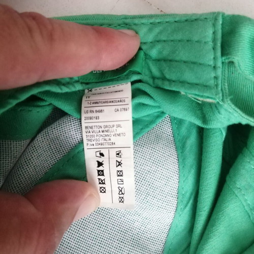 United Colours of Benetton children's hat, green, size XS