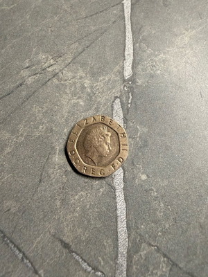 Collectible coin of England used