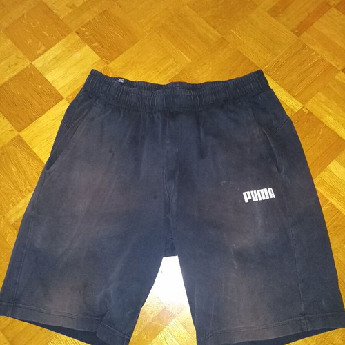 Puma shorts and T-shirt set used, size large, black and blue