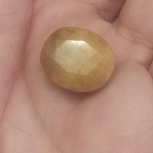 Yellow Beryl 16.05 ct new with certificate of authenticity