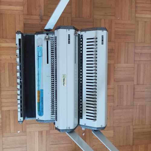Wiremac Duo binding machine used with 3:1 and 2:1 wire spiral