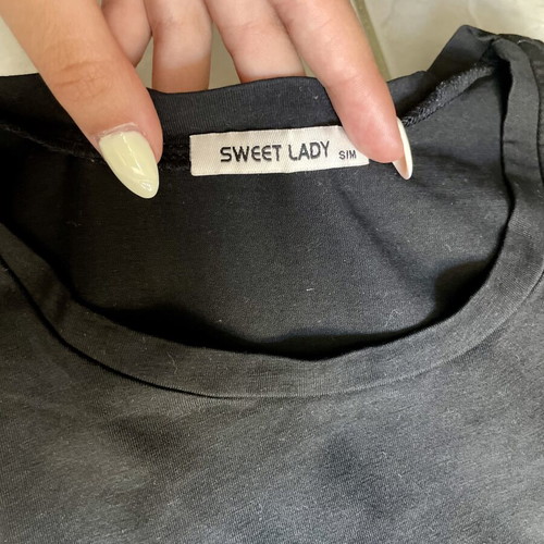 Black short-sleeve t-shirt A-Style like new, size S/M