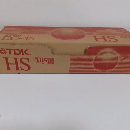 TDK HS45 VHS.C cassettes pack of 10 new