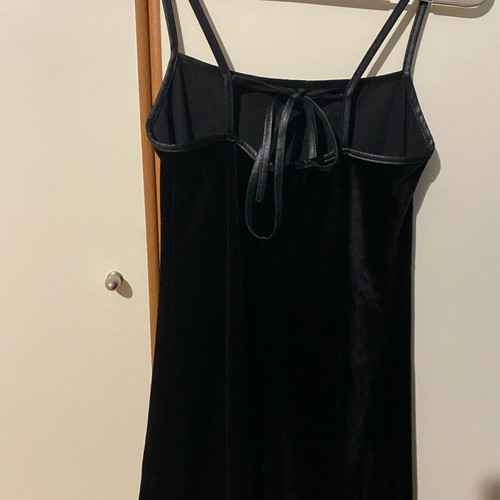 Mini velvet dress like new, black