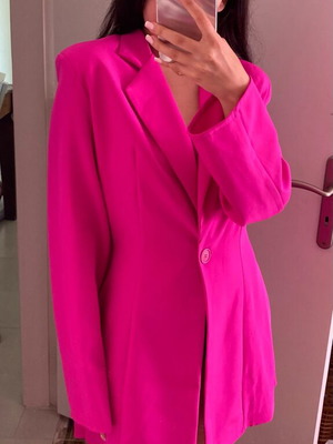 Marmalady blazer dress magenta fuchsia like new, small size
