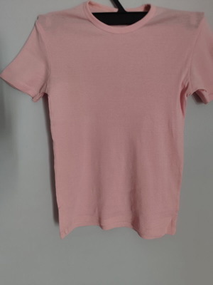 Girls' simple T-shirt like new, size 128 cm, age 8
