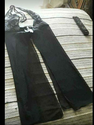 Νυχτικό καινούργιο, μαύρο, μέγεθος S