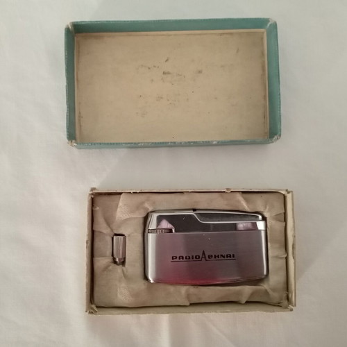 Cyma Mighty lighter used with box and adaptor Radio Athinai 70s non-working