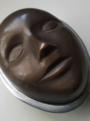 Metal box "Mask" used for jewelry