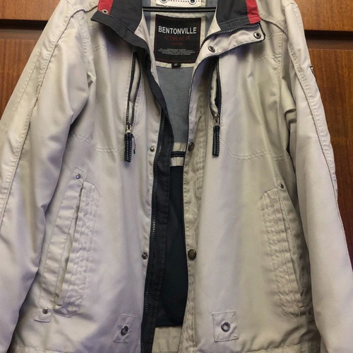 Bentonville jacket used, gray-white, size 52