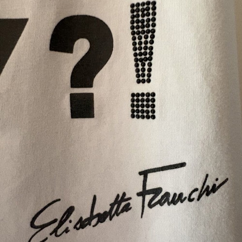 Elisabetta Franchi T-shirt like new, black and white, size S