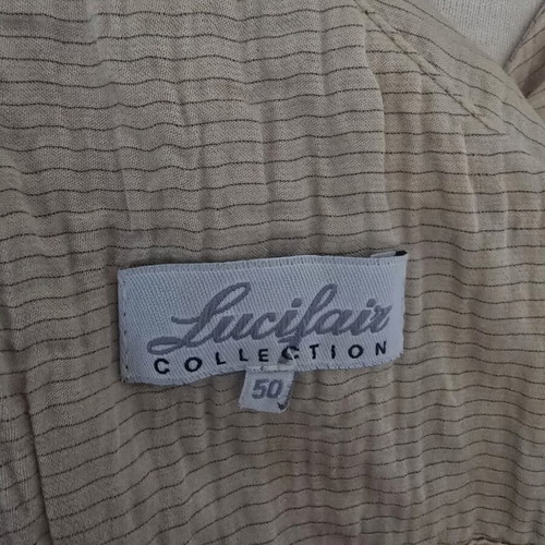 Lucifair beige dress used, size 50, lined