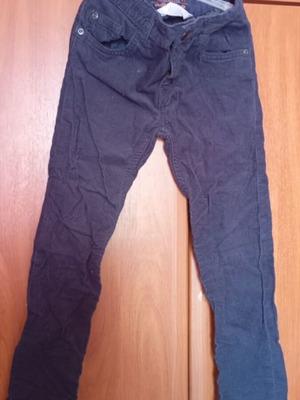 Children's corduroy pants H&M blue like new, size 116 cm