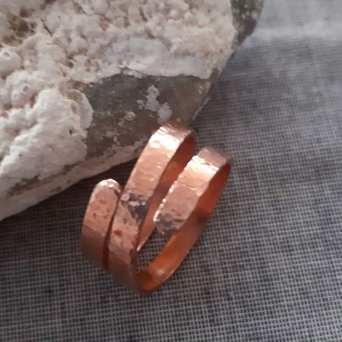 Copper ring handmade, new, adjustable, gift pouch included