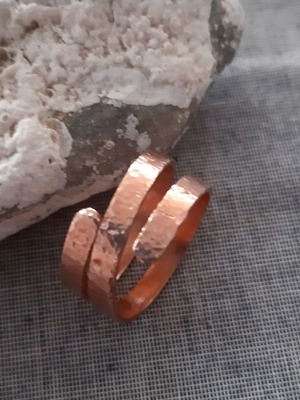 Copper ring handmade, new, adjustable, gift pouch included