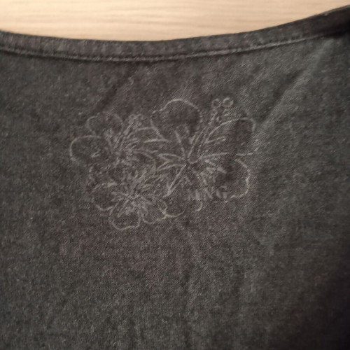 Women's short-sleeve blouse black used, sizes L and XL
