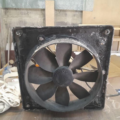 Powerful three-phase fan used
