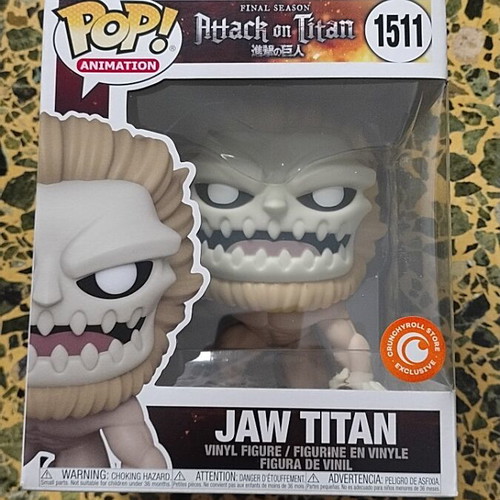 Funko Pop Jaw Titan 1511 Crunchyroll exclusive new with protector