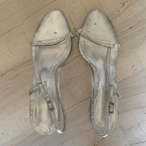 Rollini sandals used, pack of 3, gold and silver colors, sizes 39-40
