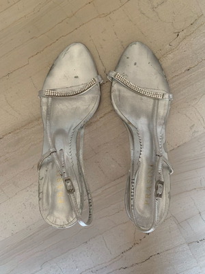 Rollini sandals used, pack of 3, gold and silver colors, sizes 39-40