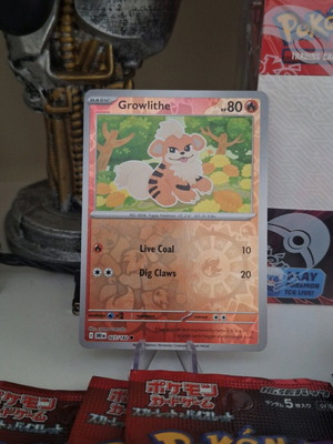 Growlithe Reverse Holo Destined Rivals 027/182 mint condition