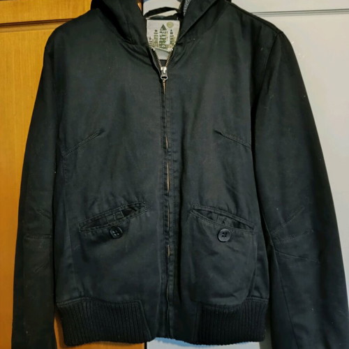 Bomber thick jacket Attrattivo like new, black, 100% cotton