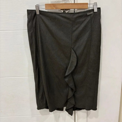 Sportalm Kitzbuhel Skirt Size 38 Grey like new with ruffles