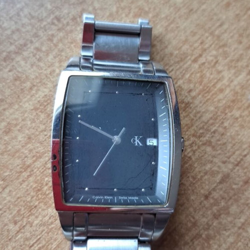 Calvin Klein men's watch like new, silver with bracelet