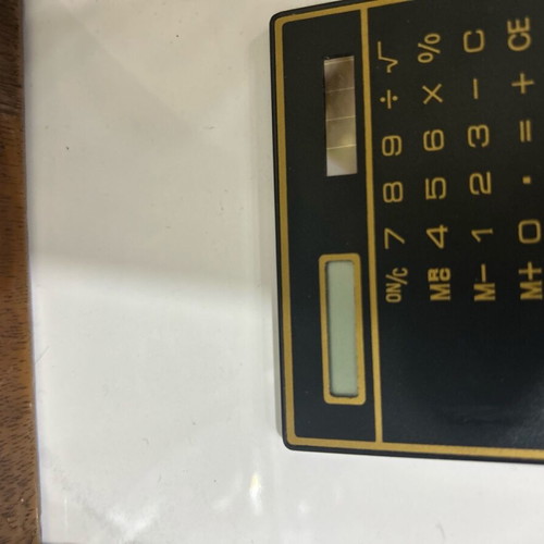 Ultra Thin Calculator with Touchscreen and Solar Power, Like New
