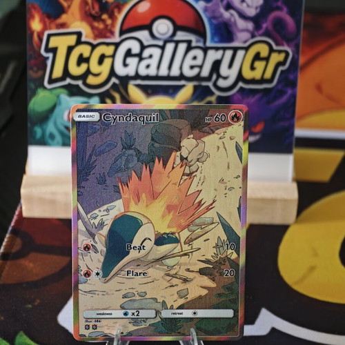 Pokemon Cyndaquil Fire Starter Art Card in excellent condition