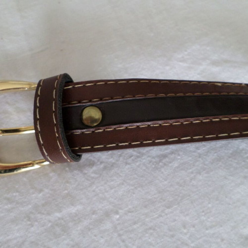 Women's leather belts set like new, brown, pack of 3