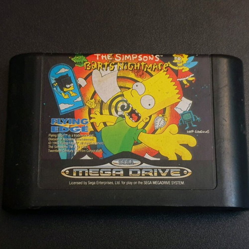 The Simpsons Bart's Nightmare Sega Mega Drive used