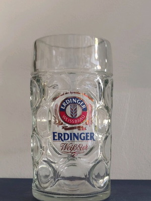 Ποτήρι μπύρας Erdinger 1l σαν καινούργιο
